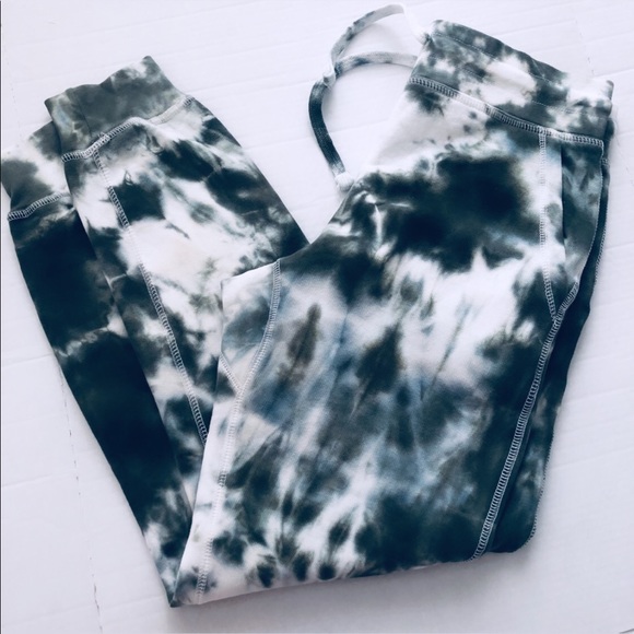 dyedandgonetocali Pants - Tie Dye Dark Green NEW Joggers Size M